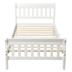 Wood Platform Bed Twin Bed Frame Panel Bed Mattress Foundation