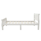 Wood Platform Bed Twin Bed Frame Panel Bed Mattress Foundation