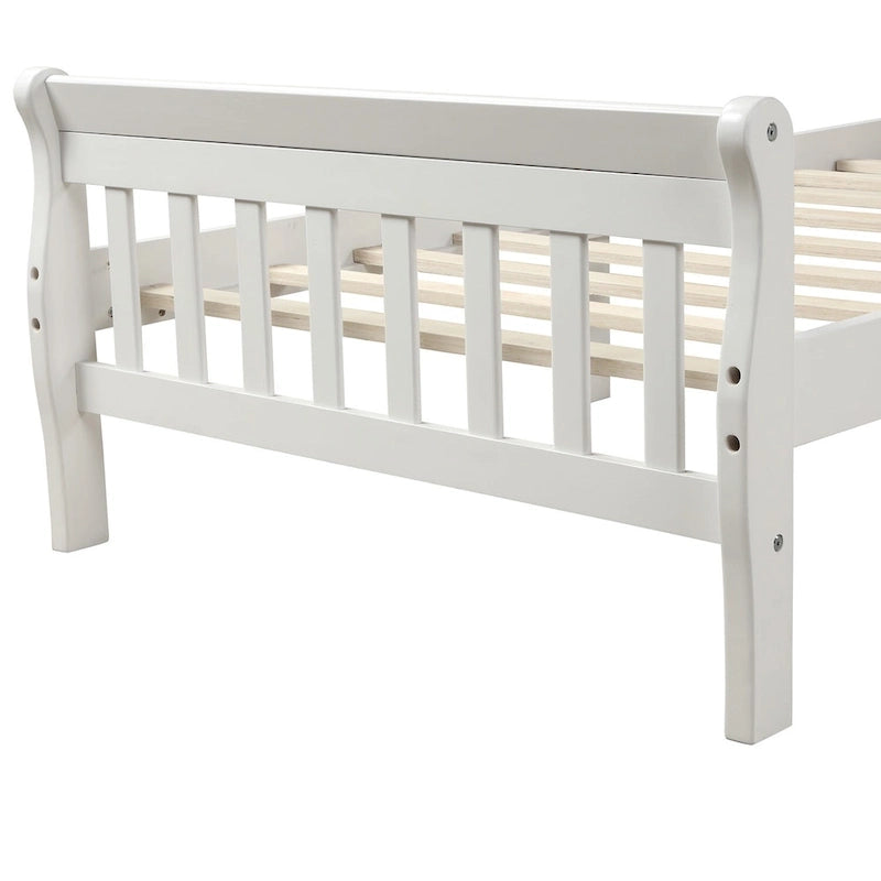 Wood Platform Bed Twin Bed Frame Panel Bed Mattress Foundation