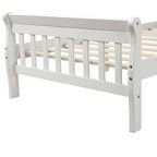 Wood Platform Bed Twin Bed Frame Panel Bed Mattress Foundation