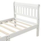 Wood Platform Bed Twin Bed Frame Panel Bed Mattress Foundation