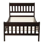 Wood Platform Bed Twin Bed Frame Panel Bed Mattress Foundation