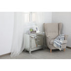 29 in. Antique Mirrored Cabinet