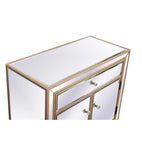 29 in. Antique Mirrored Cabinet