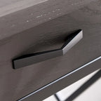 Grey 1 Drawer Metal and Wood Writing/Computer Desk