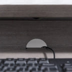 Grey 1 Drawer Metal and Wood Writing/Computer Desk