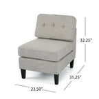 Crowningshield Fabric Slipper Chair by Christopher Knight Home
