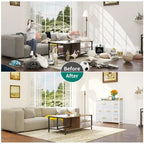 Multifunction 7 Drawers Furniture Storage Chest Grey 7-Drawer Dresser
