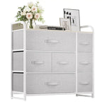 Multifunction 7 Drawers Furniture Storage Chest Grey 7-Drawer Dresser
