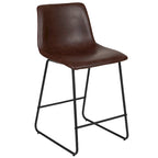 Upholstered Counter Height Modern Dining Stools (Set of 2)