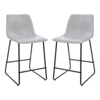 Upholstered Counter Height Modern Dining Stools (Set of 2)