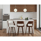 Carson Carrington Alingsas Mid-century Modern Counter Stool (Set of 2)