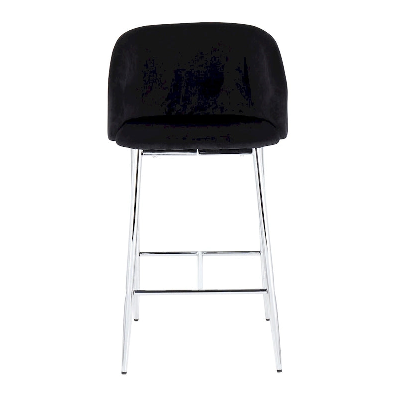 Silver Orchid Harding Velvet Counter Stool (Set of 2)