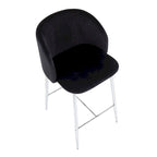 Silver Orchid Harding Velvet Counter Stool (Set of 2)