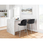 Silver Orchid Harding Velvet Counter Stool (Set of 2)