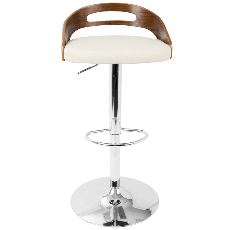 Carson Carrington Simon Adjustable Bar Stool with Oval Footrest (Set of 2)