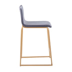 Silver Orchid Mara Upholstered Counter Stool (Set of 2) - N/A