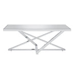 Marchat Glam Chrome 47-inch Mirror Top Coffee Table by Furniture of America