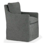 Axel Gray Fabric Accent Chair with Down Feathers