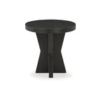 Signature Design by Ashley Galliden Black End Table - 24W x 24D x 24H