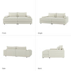 Conradus Modren Oversize 57 Deep Square Arm Sofa by HULALA HOME