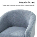 Sheila Modern 30W Boucle Armchair with Solid Wood Legs Set of 2 by HULALA HOME