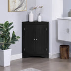 Corner Cabinet with Doors and Shelves