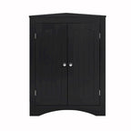 Corner Cabinet with Doors and Shelves