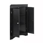 Corner Cabinet with Doors and Shelves