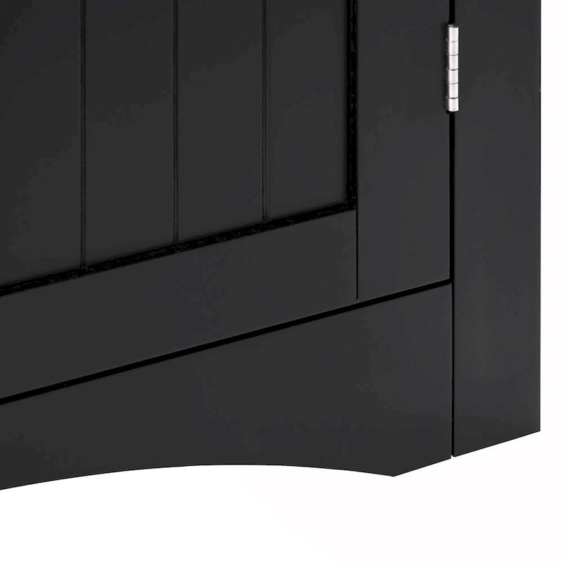 Corner Cabinet with Doors and Shelves