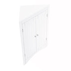Corner Cabinet with Doors and Shelves