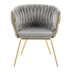 Silver Orchid Braided Erika Chair
