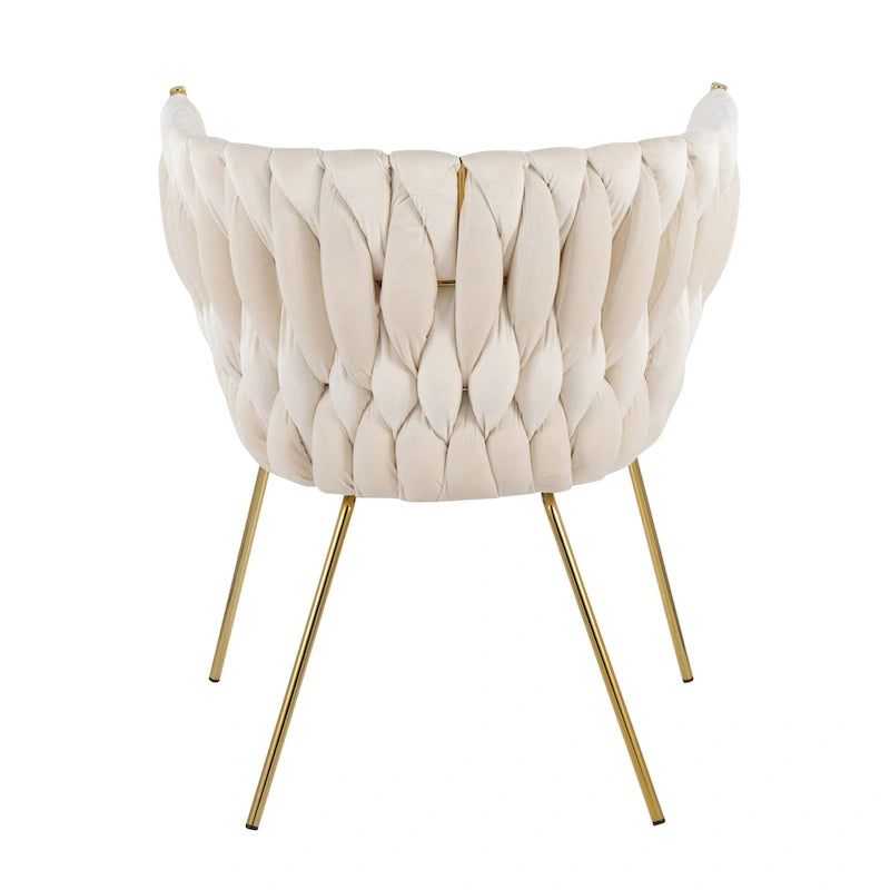 Silver Orchid Braided Erika Chair
