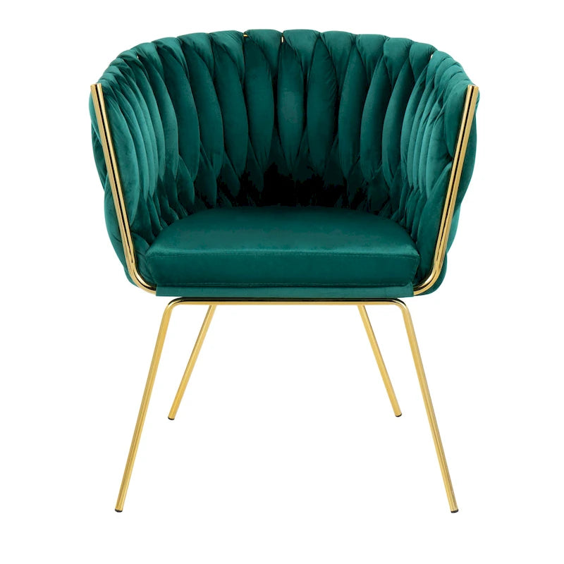 Silver Orchid Braided Erika Chair