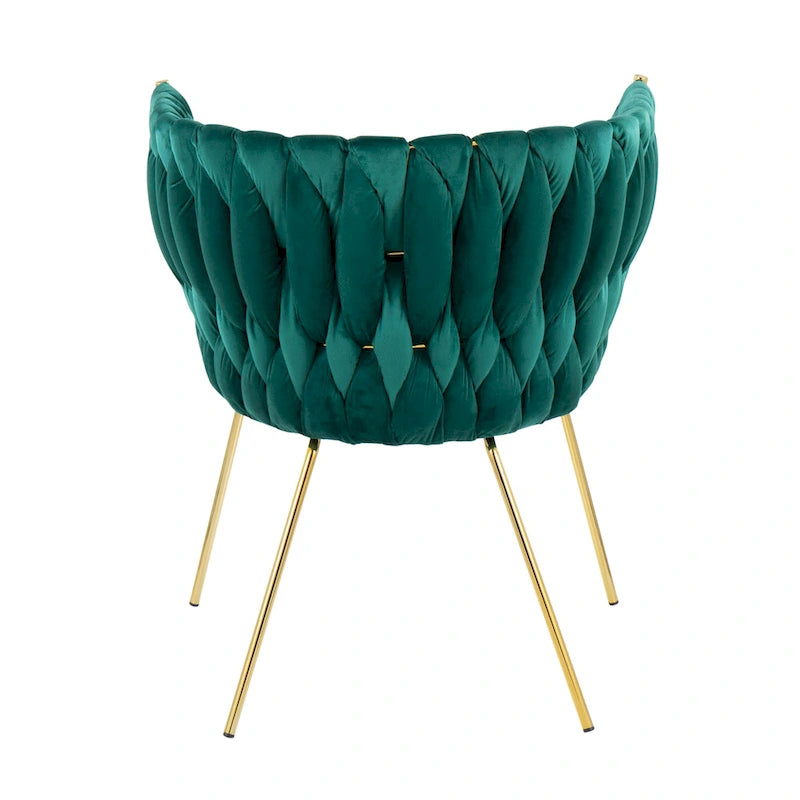 Silver Orchid Braided Erika Chair