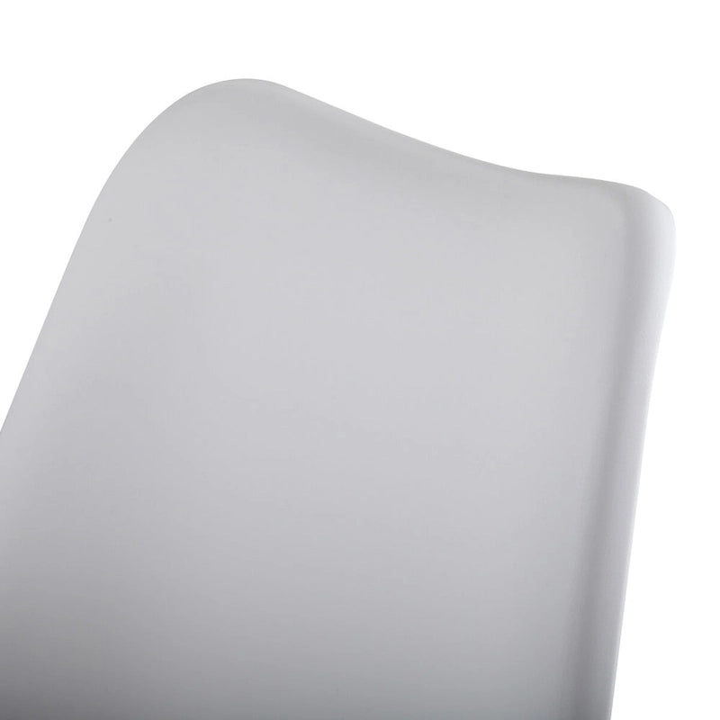 Swivel Tulip Side Chair,Dining Chair with Cushioned Seat and Curved Backrest