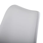 Swivel Tulip Side Chair,Dining Chair with Cushioned Seat and Curved Backrest
