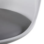 Swivel Tulip Side Chair,Dining Chair with Cushioned Seat and Curved Backrest