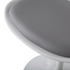 Swivel Tulip Side Chair,Dining Chair with Cushioned Seat and Curved Backrest
