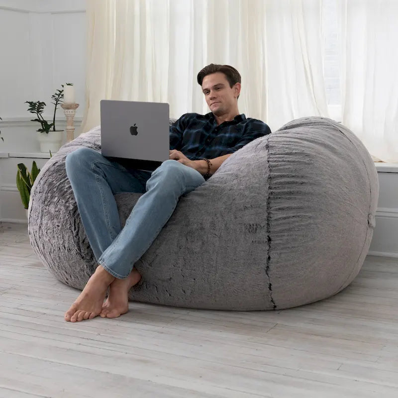Jaxx 6 Foot Bean Bag, Loveseat, Sofa & Lounger - Mondo Fur