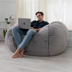 Jaxx 6 Foot Bean Bag, Loveseat, Sofa & Lounger - Mondo Fur