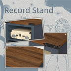 Record Player Stand with Vinyl Record Storage - 15.74D x 19.68W x 29.01H