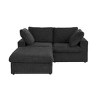 Beige 4-Seat Modular Sectional Sofa with Removable Covers