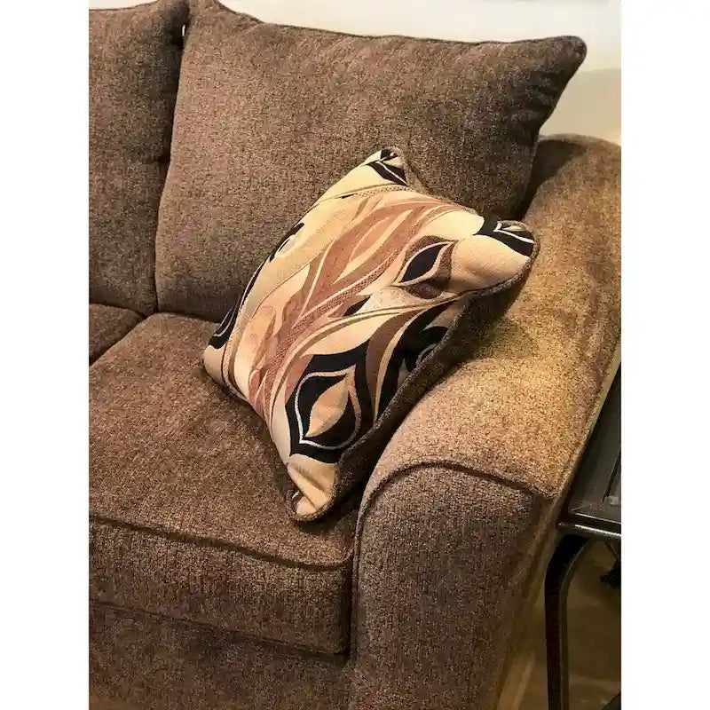 Roundhill Furniture Camero Fabric Pillowback Loveseat