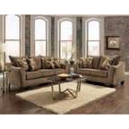 Roundhill Furniture Camero Fabric Pillowback Loveseat