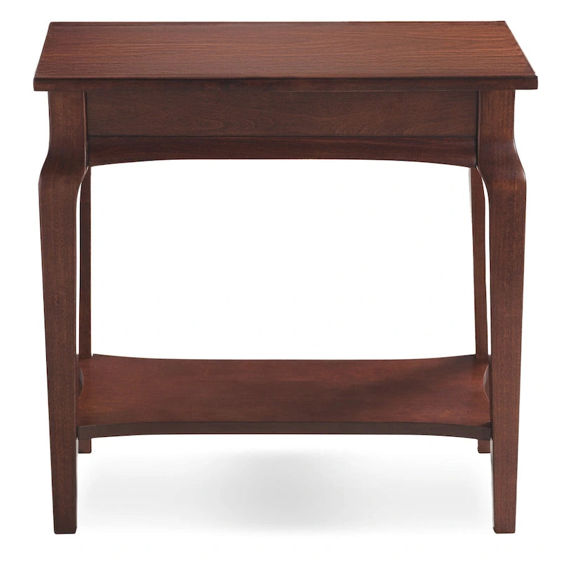 Narrow Chairside Grey Wood Table