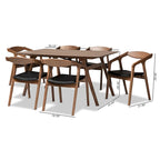 Harland Mid-Century Modern 7-Piece Dining Set