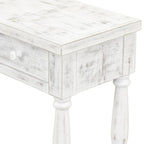 Retro Senior 4-Drawer 1-Shelf Console Table, Classic Entrance Display Table Entryway Table, Storage Sofa Table