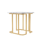 Deeanne Contemporary 24-inch Faux Marble Side Table by Furniture of America