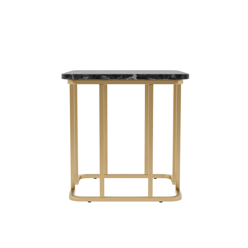 Deeanne Contemporary 24-inch Faux Marble Side Table by Furniture of America